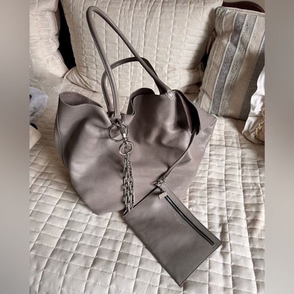 Alexander Wang Roxy Tote Gray Leather Stud - Picture 4 of 12